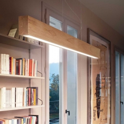 CRAFT SP DREWNIANA LAMPA WISZĄCA LED 36W   284460 Ideal-Lux